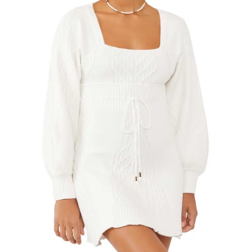FREE PEOPLE EMMALINE LONG SLEEVE SWEATER DRESS